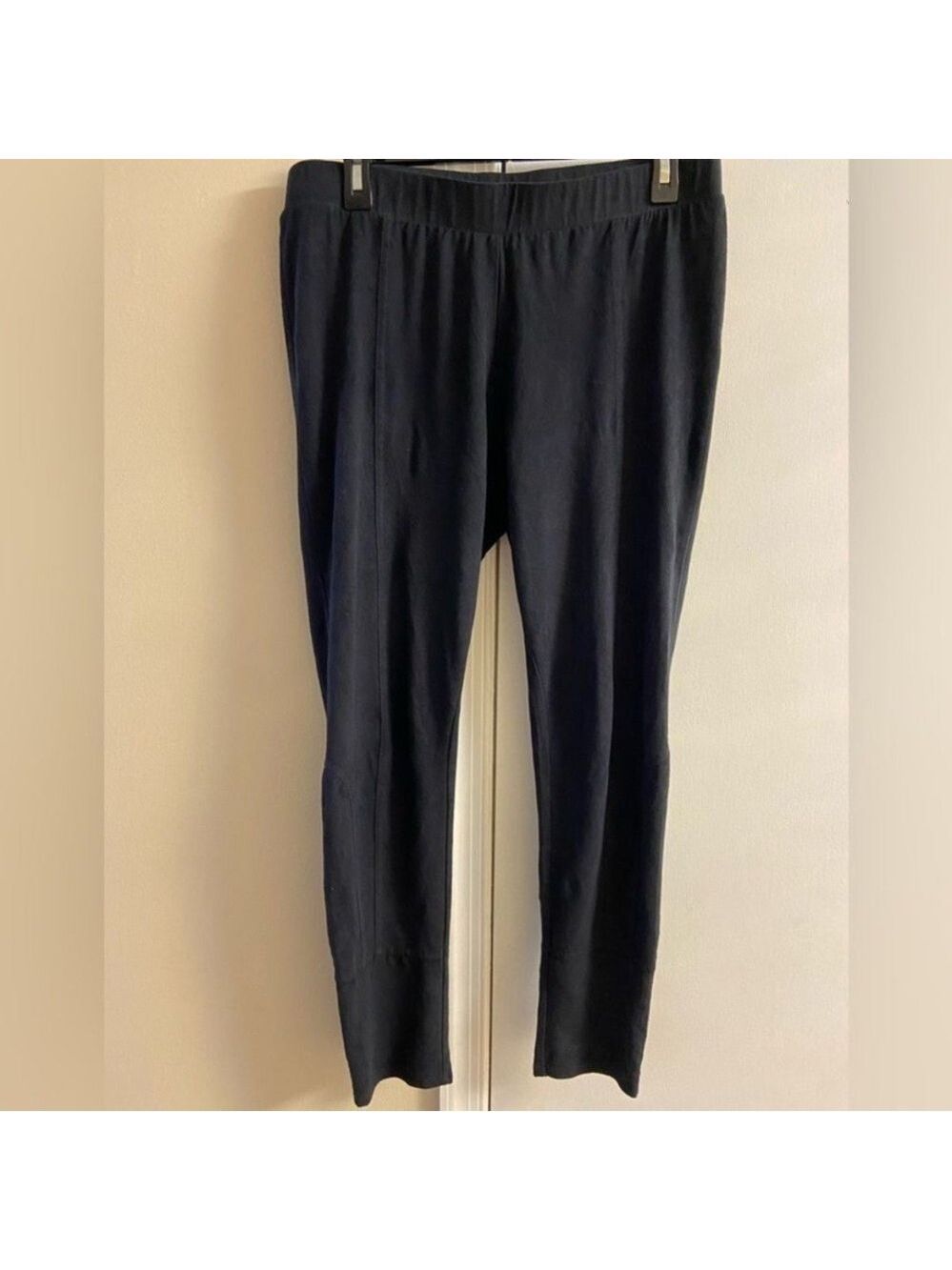 Soft surroundings suede leggings black Medium